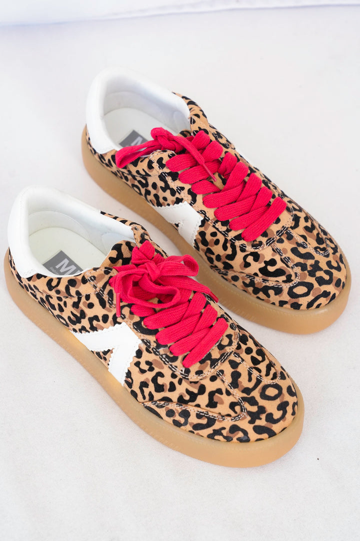 MIA Leopard Print Low-Top Sneaker with V Design