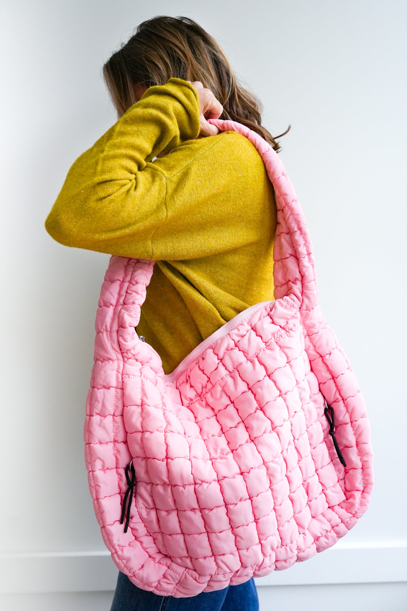 Door Buster! Premium Oversized Quilted Carryall Crossbody Bag