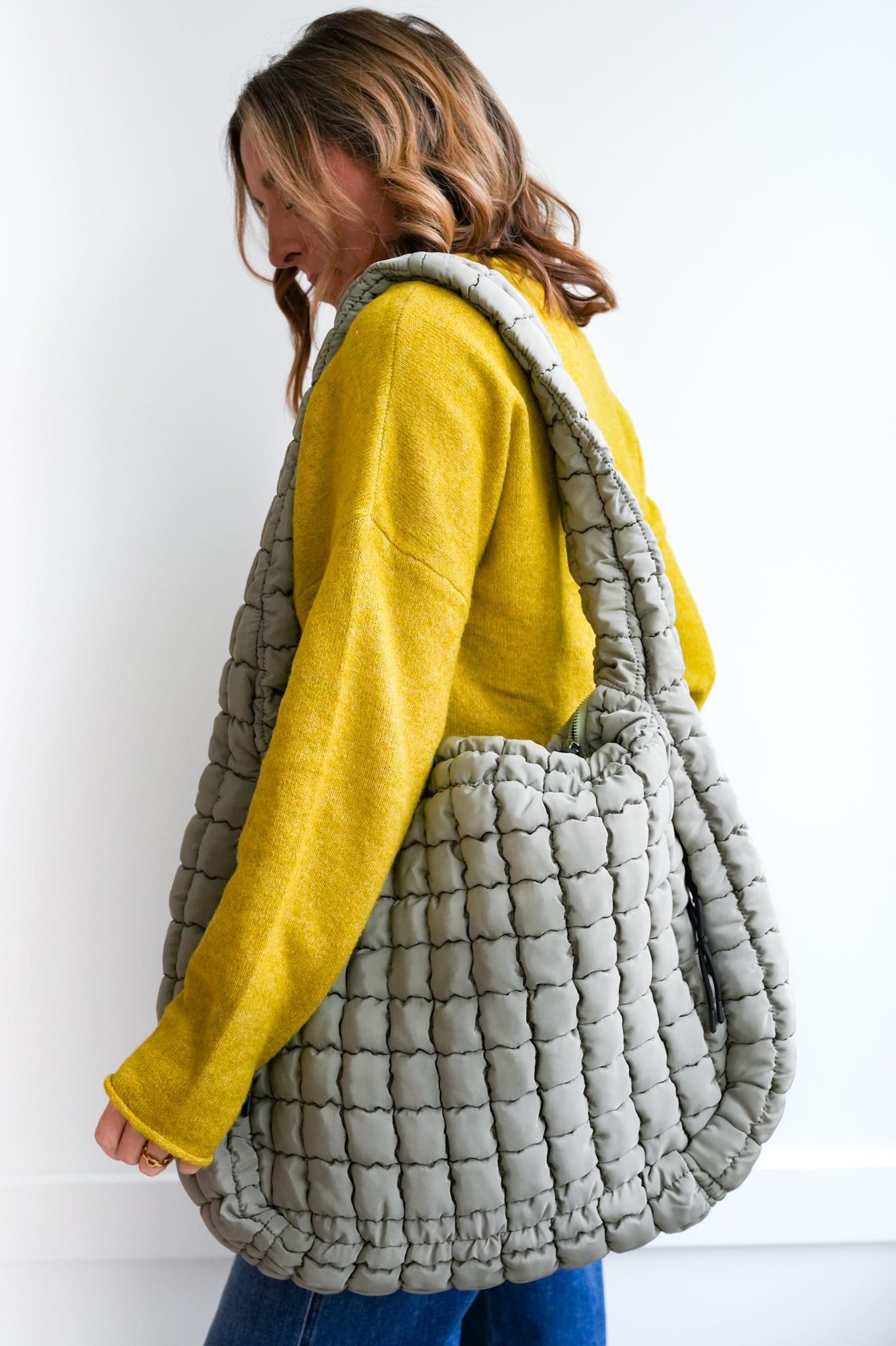 Door Buster! Premium Oversized Quilted Carryall Crossbody Bag