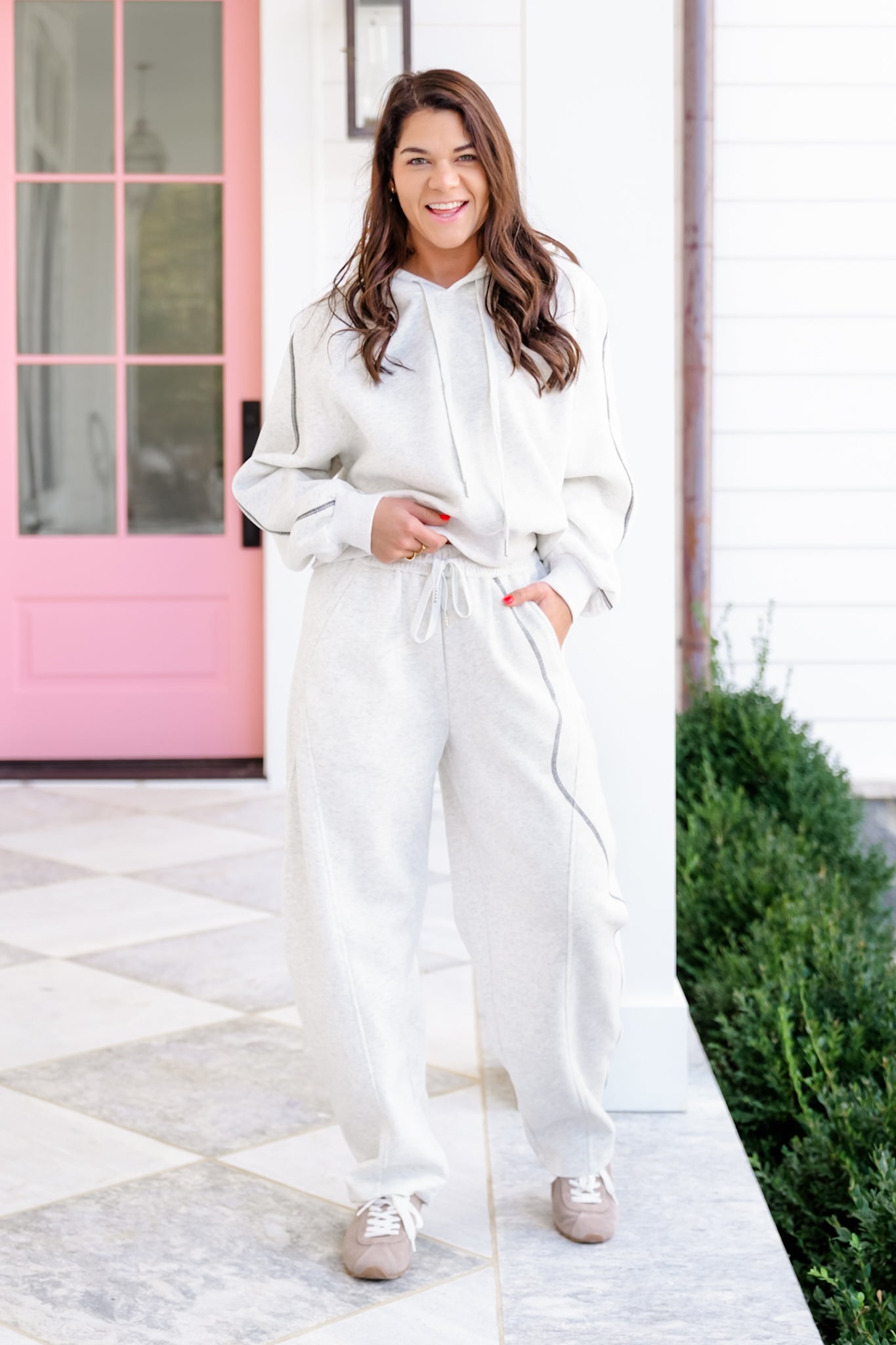 Plus/Reg Long Sleeve Hoodie and Sweatpants Set