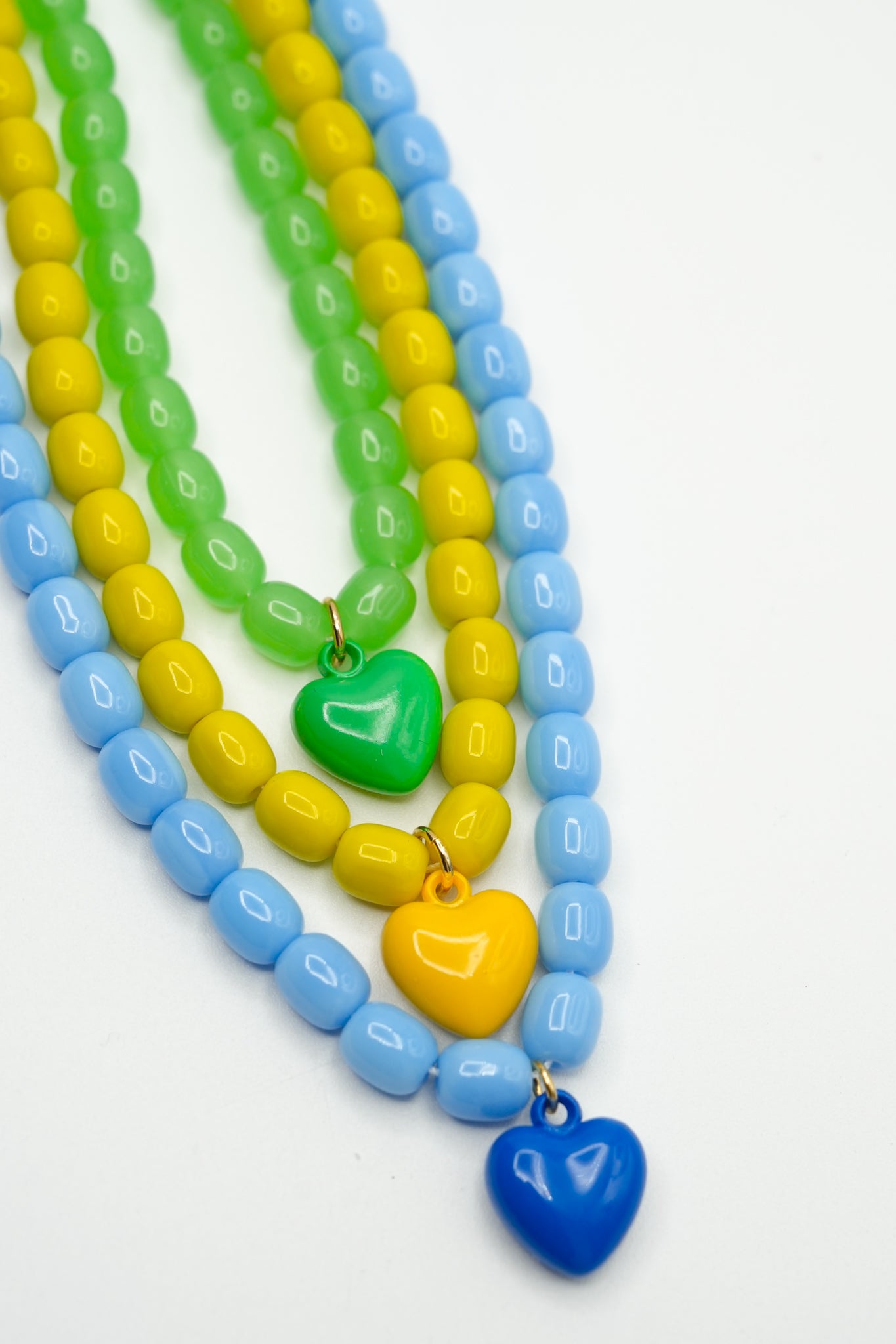 Gemelli Tyler Beaded Heart Charm Necklace