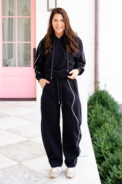 Plus/Reg Long Sleeve Hoodie and Sweatpants Set