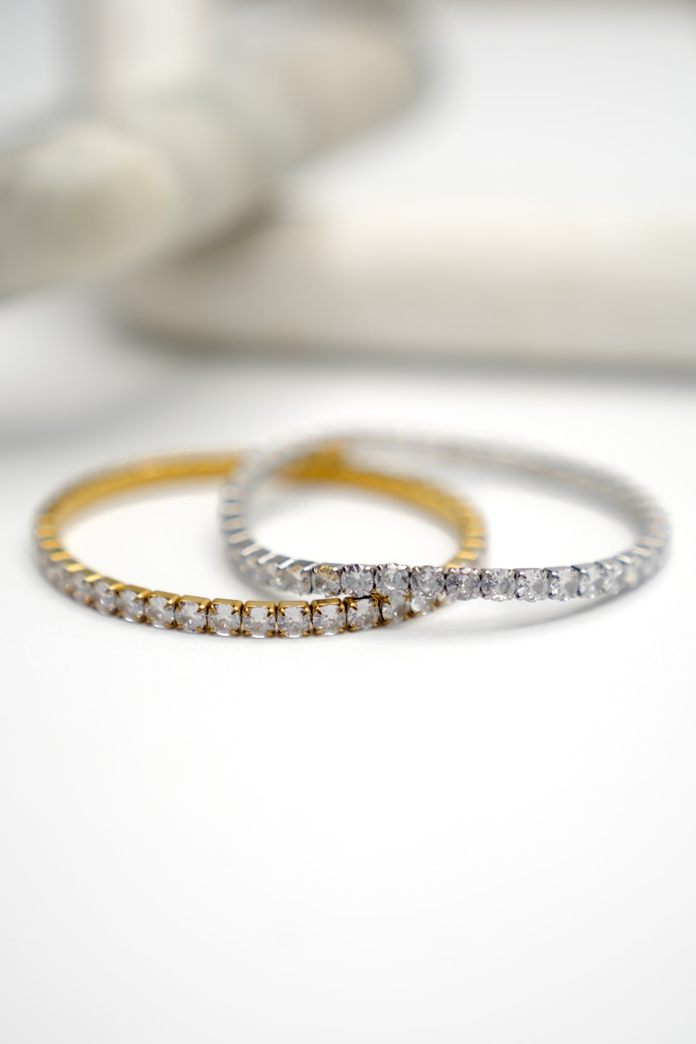 Chansutt Pearls Thick Stretchy Tennis Bracelet