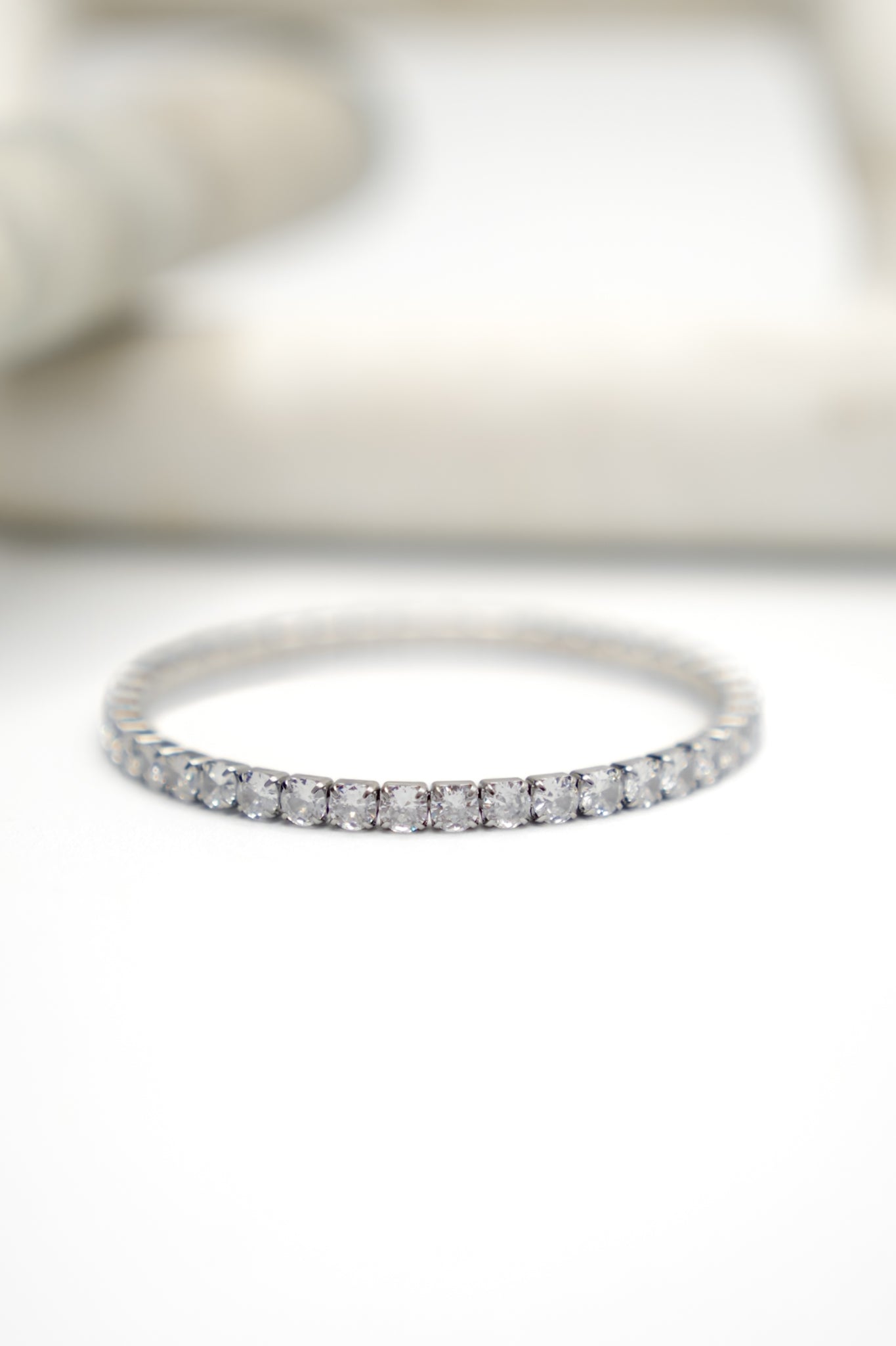 Chansutt Pearls Thick Stretchy Tennis Bracelet