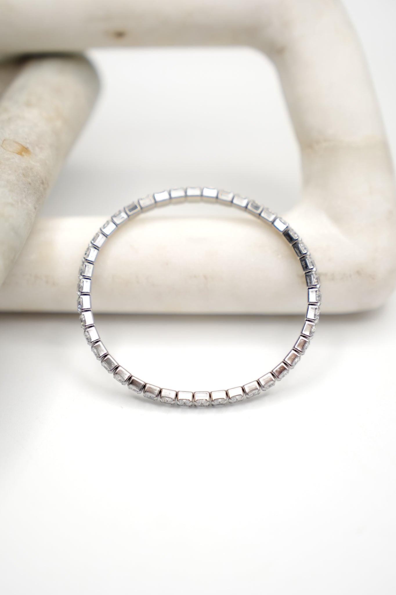 Chansutt Pearls Thick Stretchy Tennis Bracelet