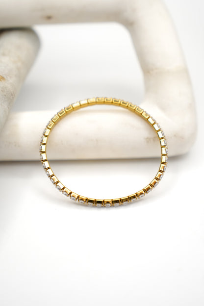 Chansutt Pearls Thick Stretchy Tennis Bracelet