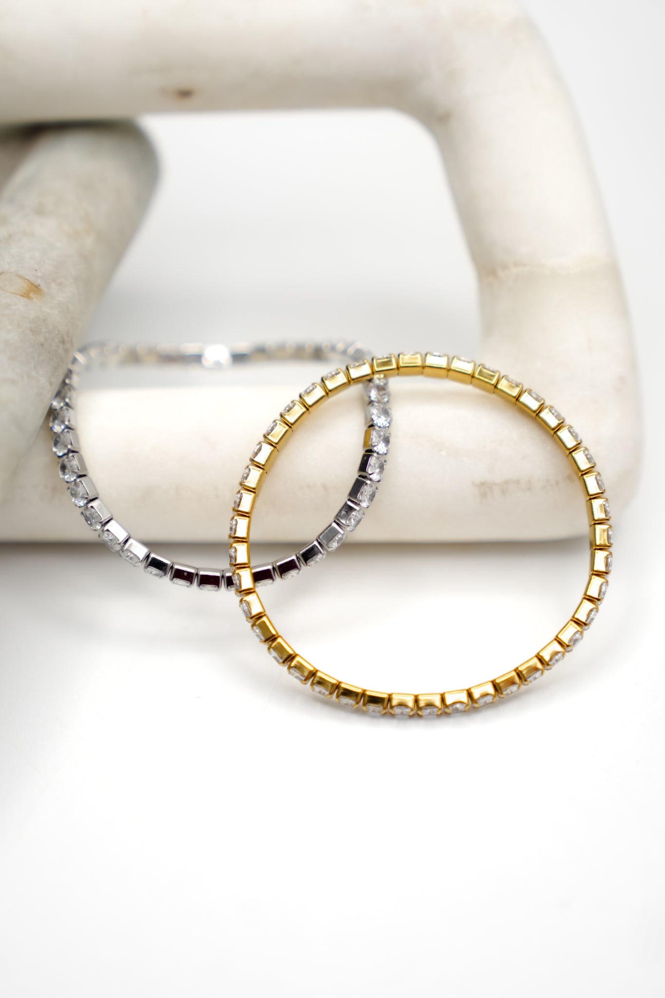 Chansutt Pearls Thick Stretchy Tennis Bracelet