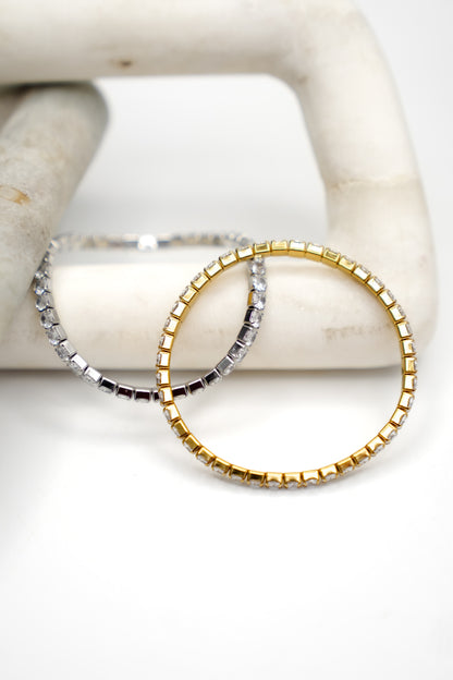 Chansutt Pearls Thick Stretchy Tennis Bracelet