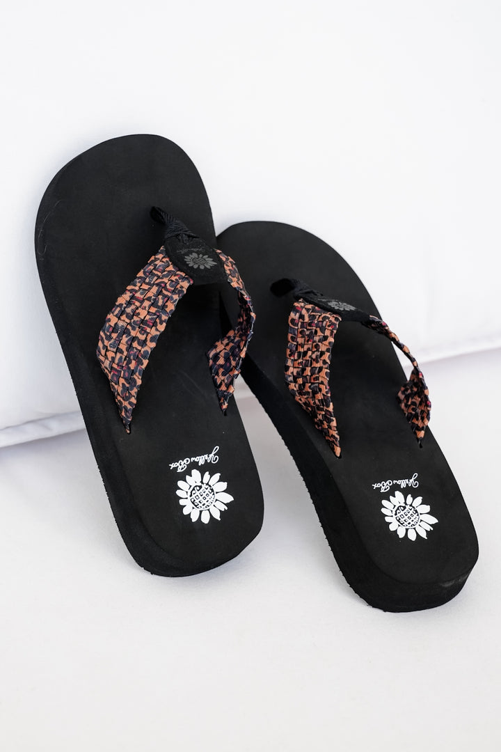 Yellow Box Woven Strap Flip Flop Sandal