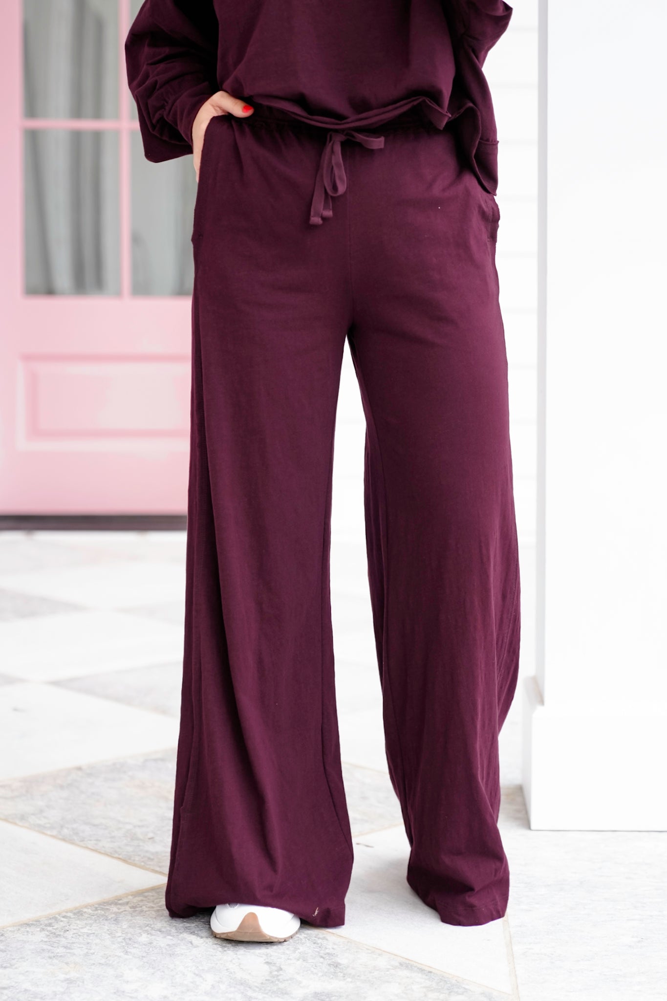 High Waist Wide Leg Lounge Pants