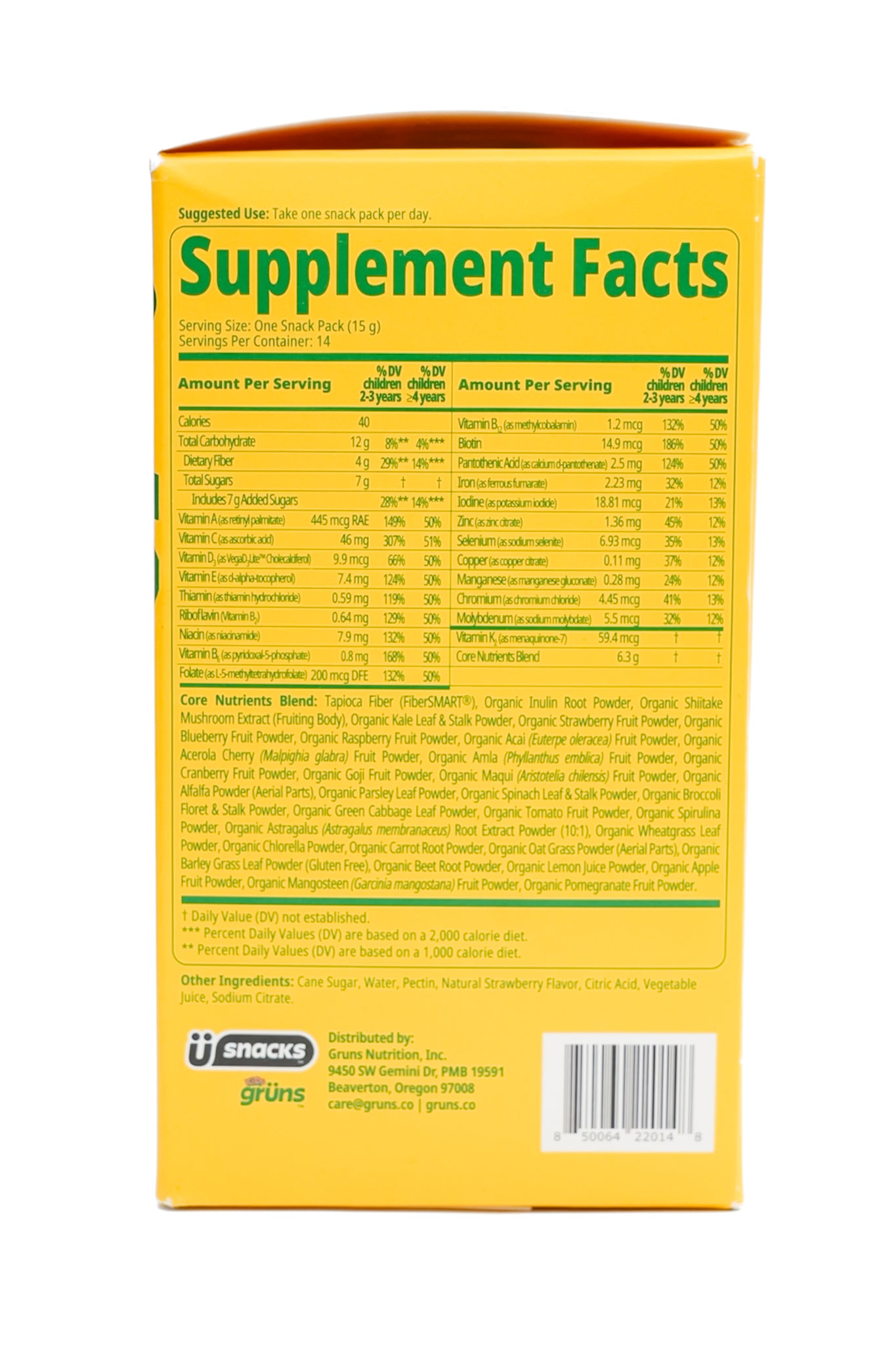 Restock! Grüns Kids Superfood Greens Gummies *Final Sale*