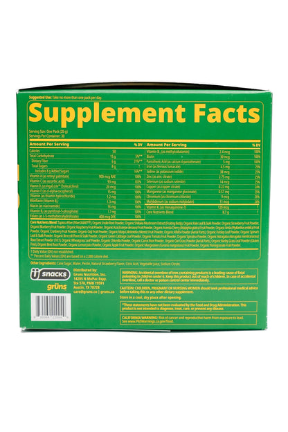 Restock! Grüns Adult Superfood Greens Gummies *Final Sale*