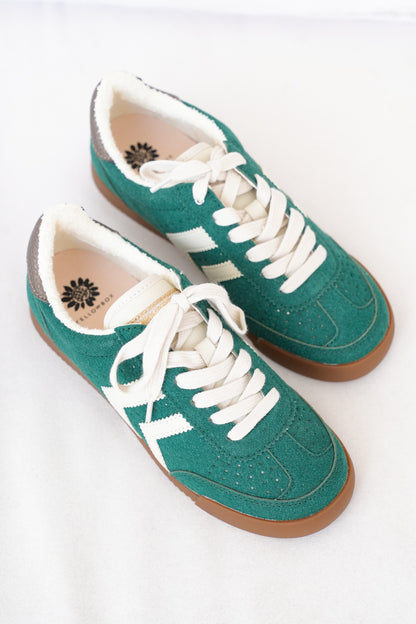 Yellow Box Retro Low-Top Sneaker with Rubber Sole