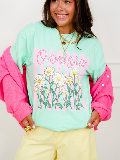 Plus/Reg Short Sleeve "Oopsie Daisy" Graphic Tee