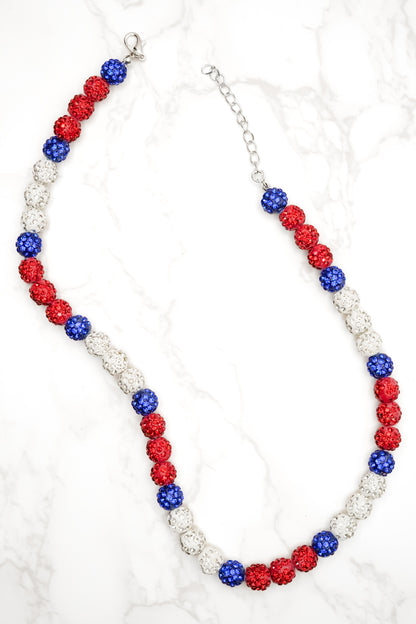 Glam Baseball Necklace