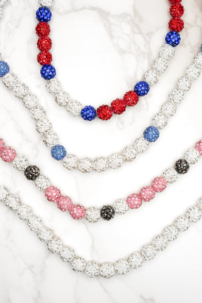 Glam Baseball Necklace
