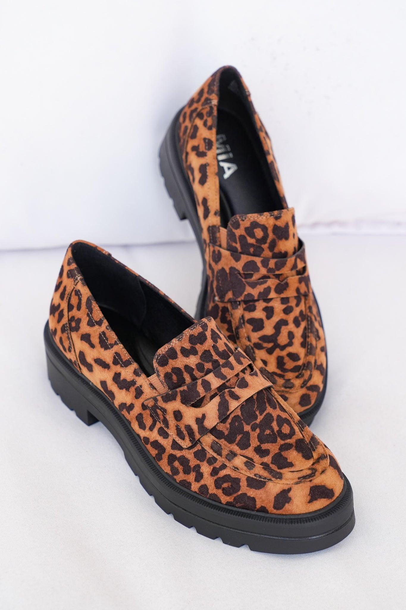 MIA Chunky Animal Print Platform Loafer