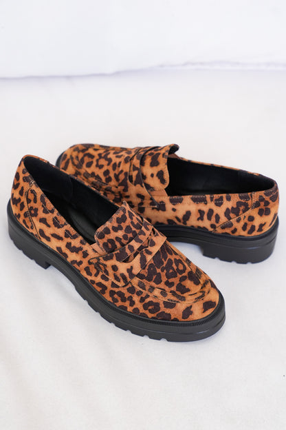 MIA Chunky Animal Print Platform Loafer