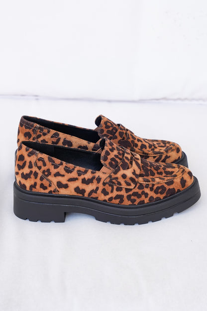 MIA Chunky Animal Print Platform Loafer