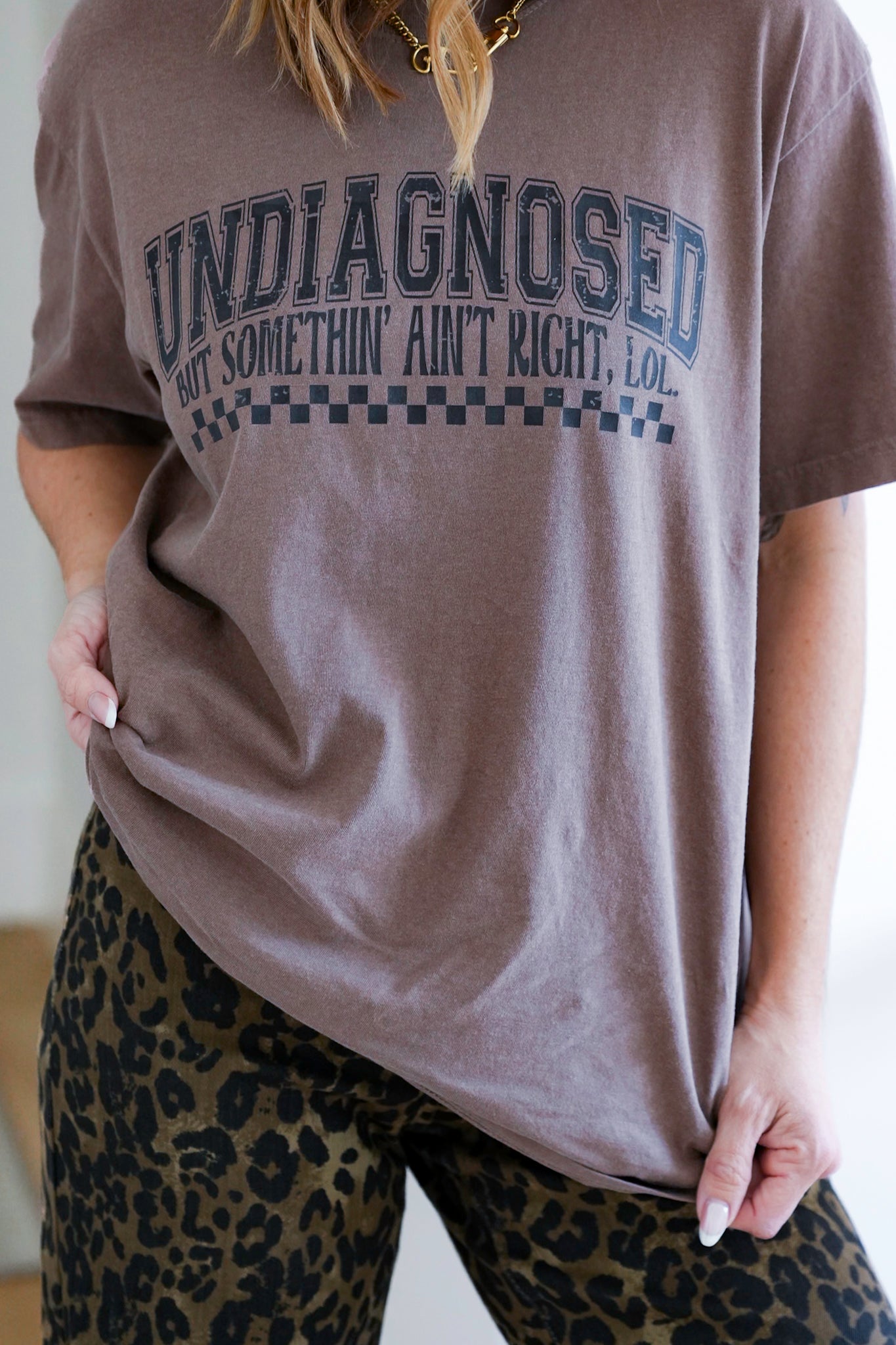 Plus/Reg Short Sleeve "Undiagnosed" Graphic Tee