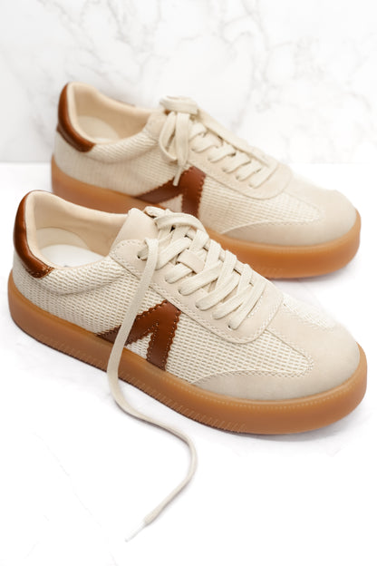 MIA Woven Knit Mixed Material Sneaker