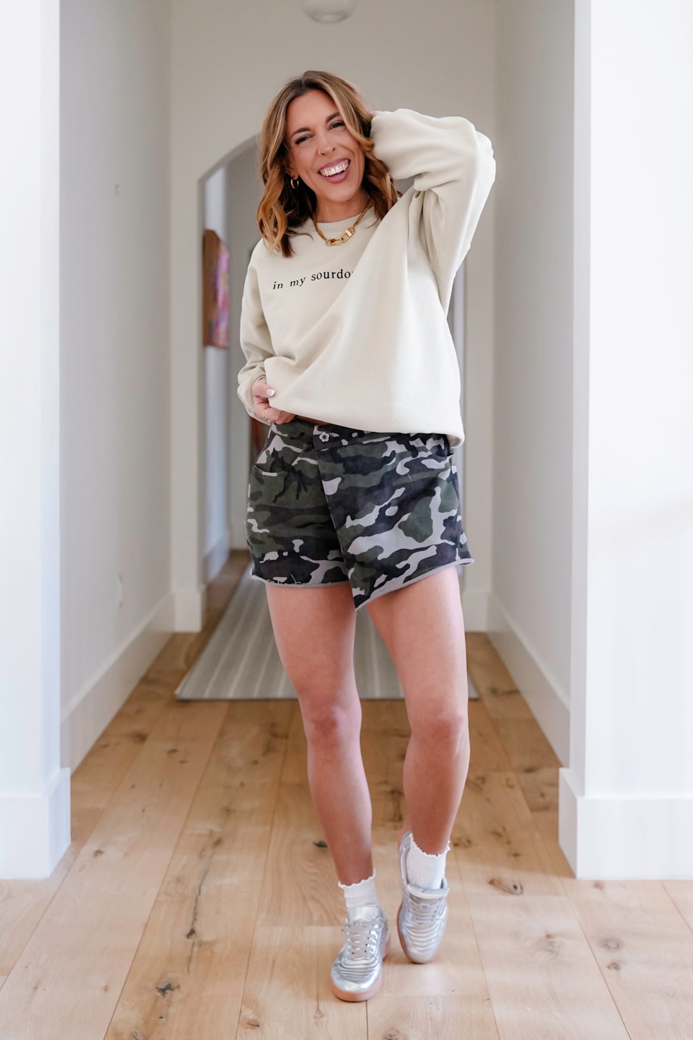 Plus/Reg Long Sleeve "In My Sourdough Era" Graphic Sweatshirt