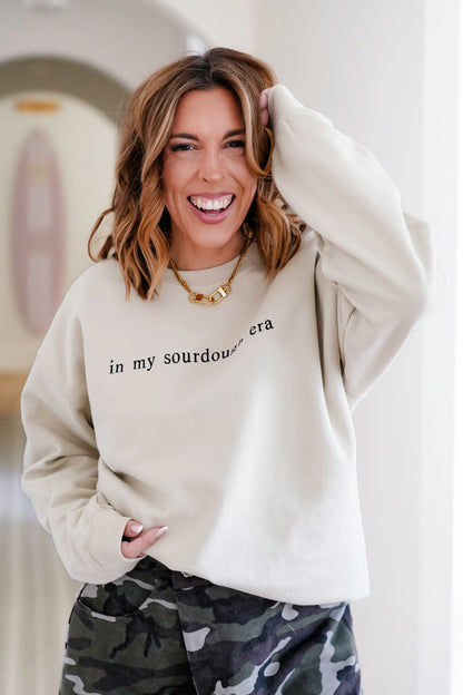 Plus/Reg Long Sleeve "In My Sourdough Era" Graphic Sweatshirt