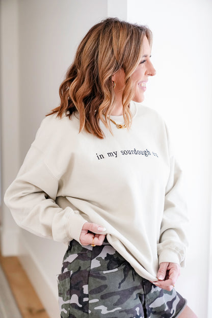 Plus/Reg Long Sleeve "In My Sourdough Era" Graphic Sweatshirt
