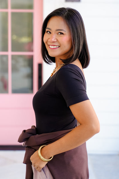 Door Buster! Plus/Reg Short Sleeve U/V Neck Top