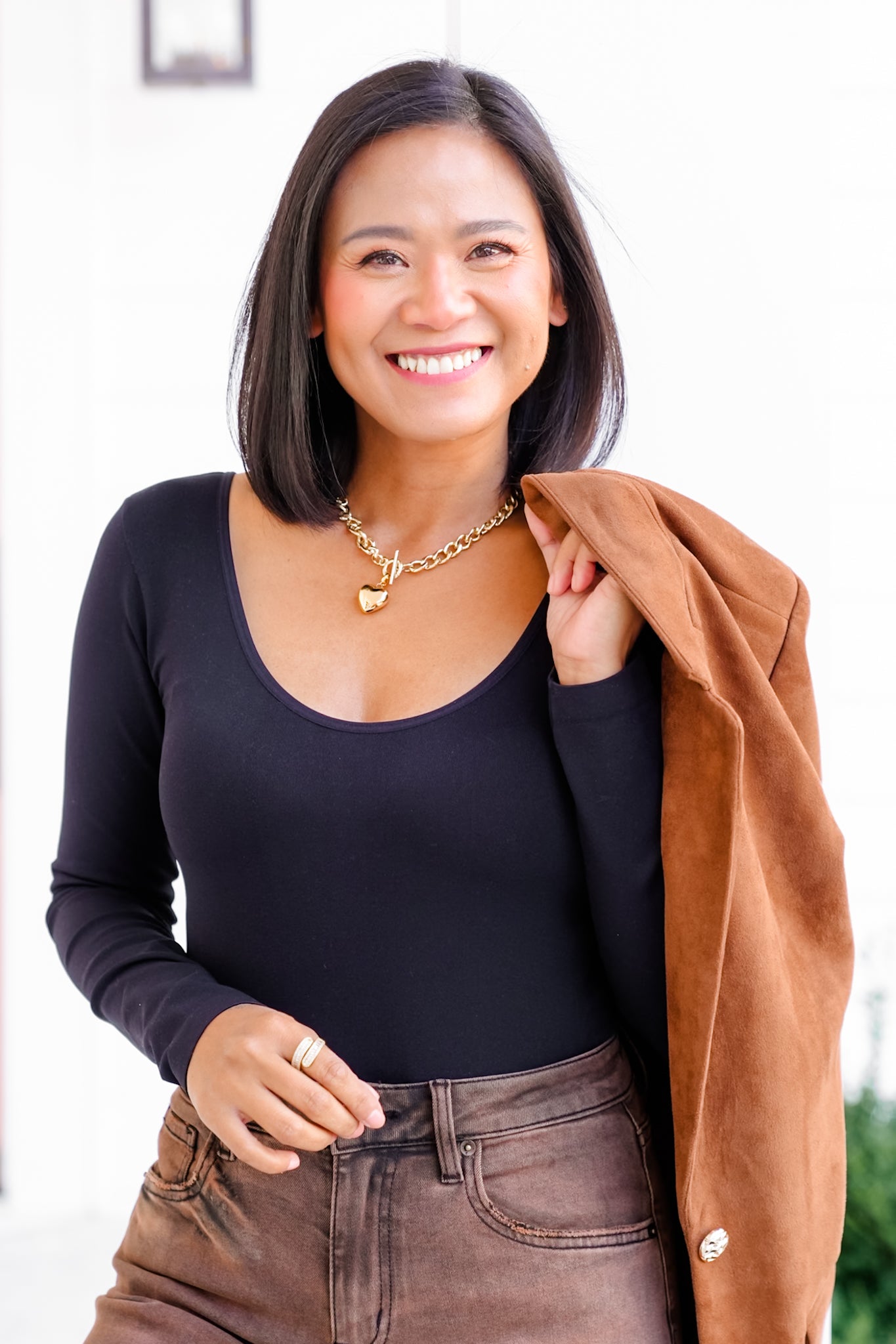 Door Buster! Plus/Reg Long Sleeve U/V Neck Bodysuit