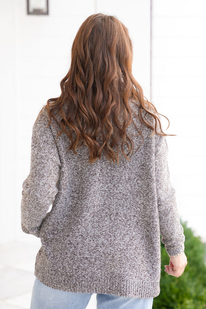 Long Sleeve Mock Neck Pullover Sweater