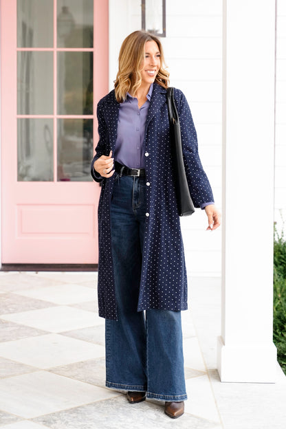 Solid Lightweight Collared Button Up Top