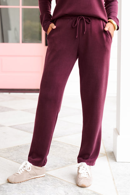 Elastic Waist Tapered Leg Pants