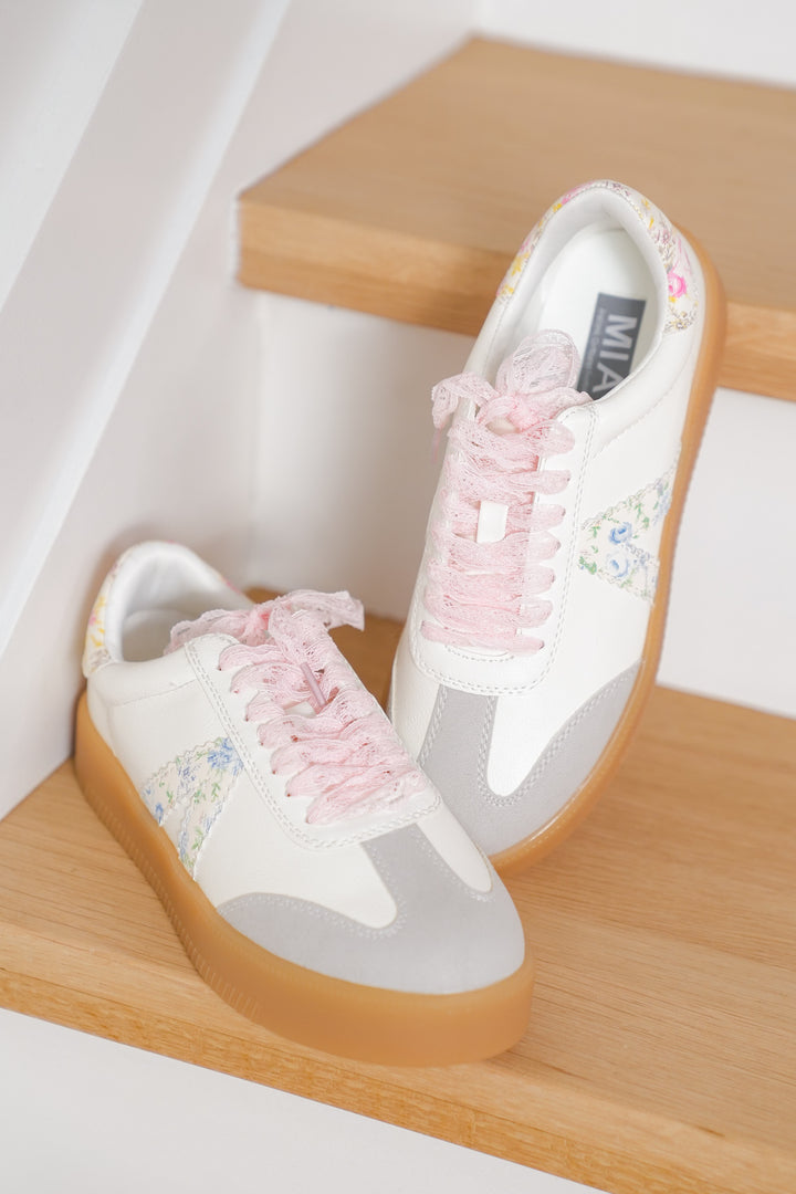 MIA Casual Floral Low Top Sneaker with V Design