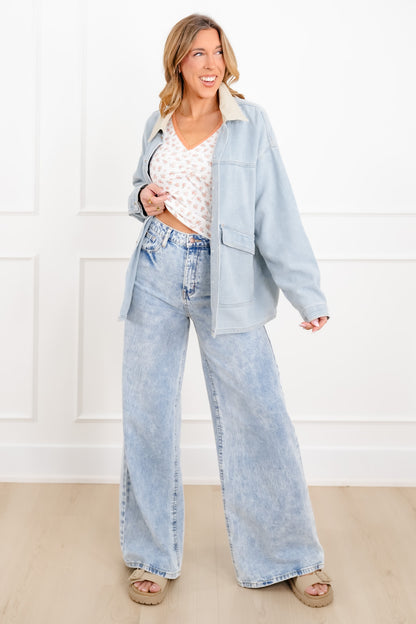 Long Sleeve Button Down Jacket