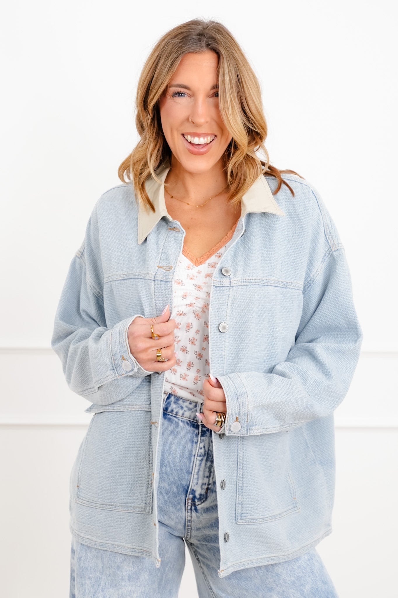 Long Sleeve Button Down Jacket