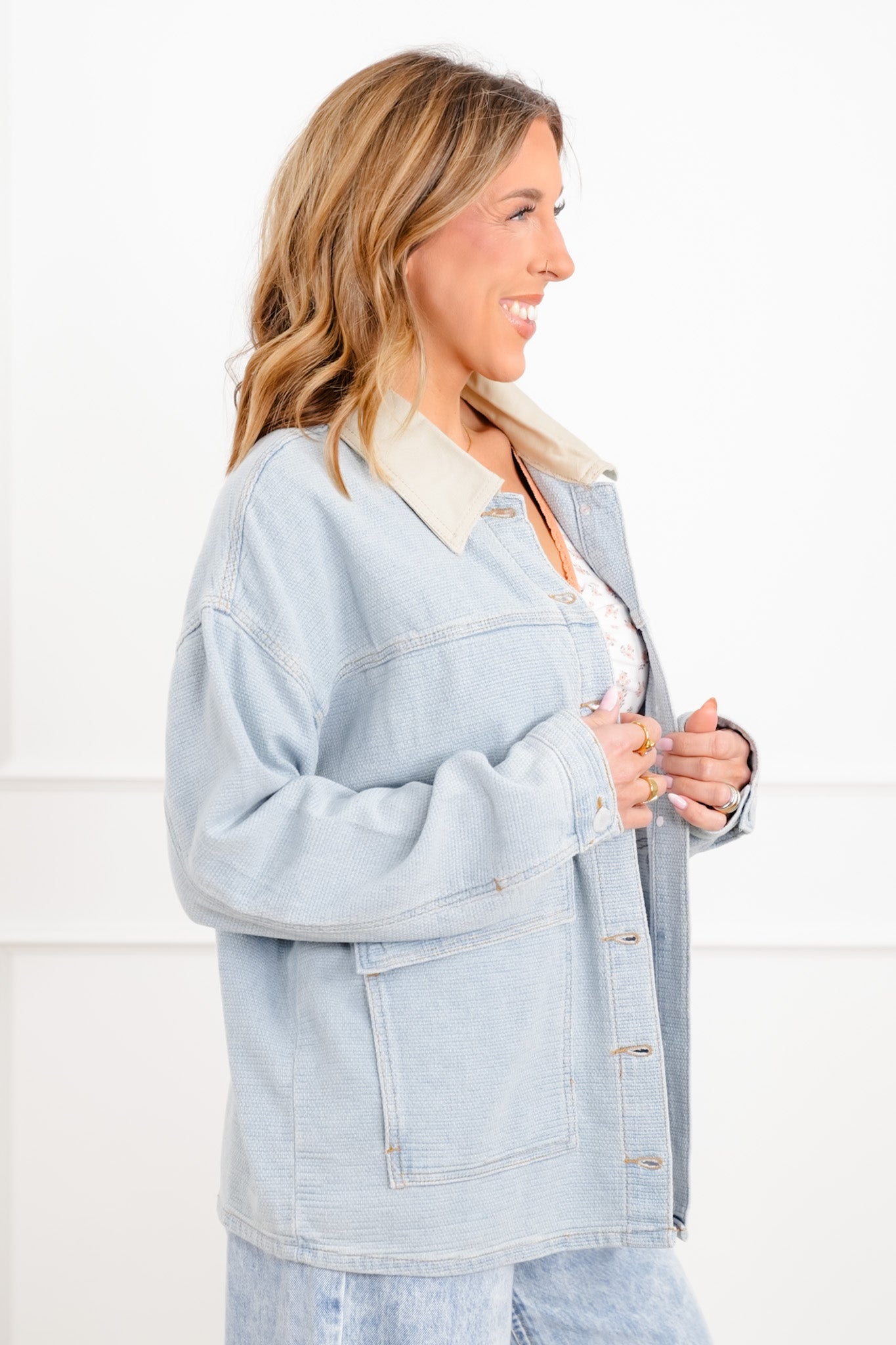 Long Sleeve Button Down Jacket