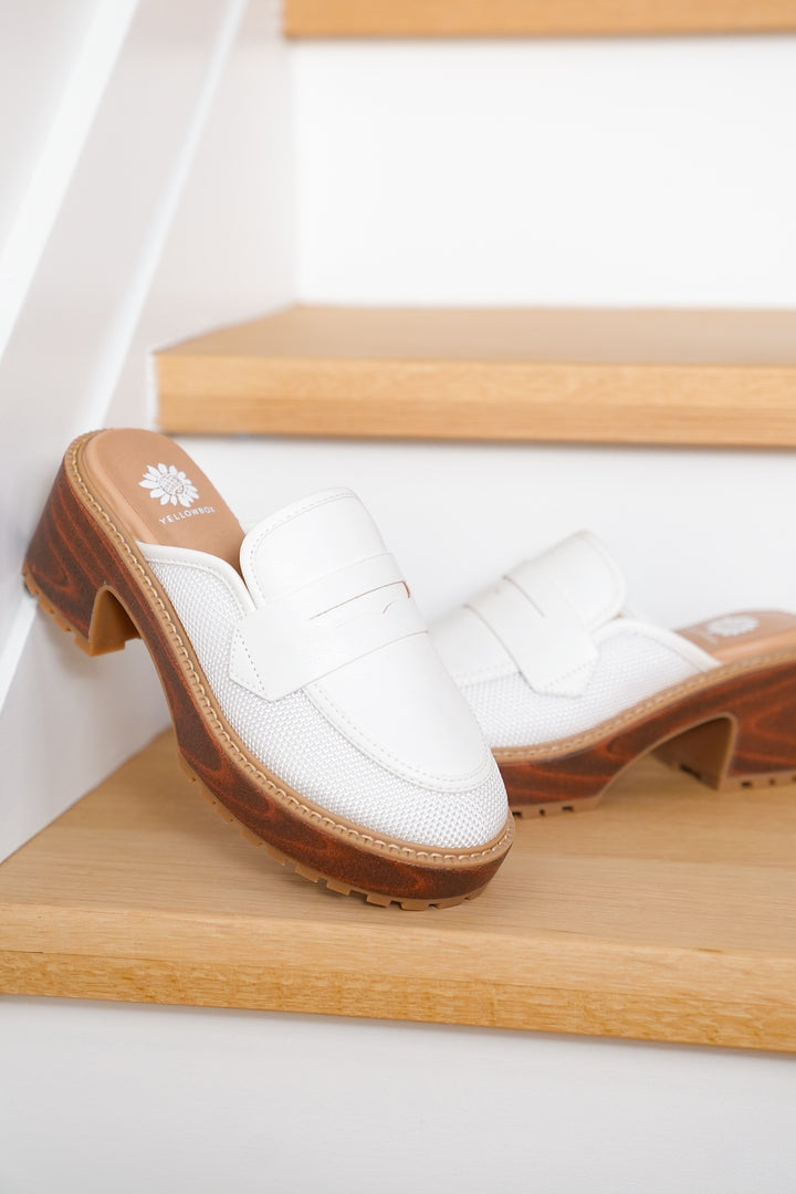 Yellow Box Chunky Heel Slip-On Loafer