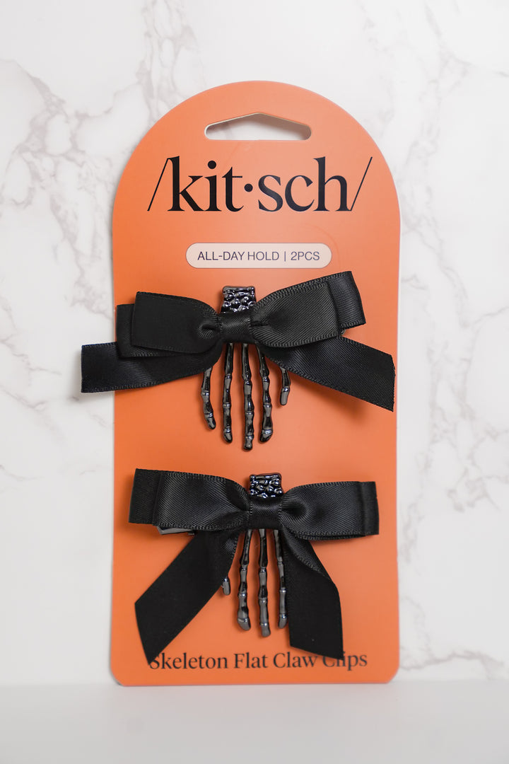Skeleton Flat Claw Clips 2pc Set