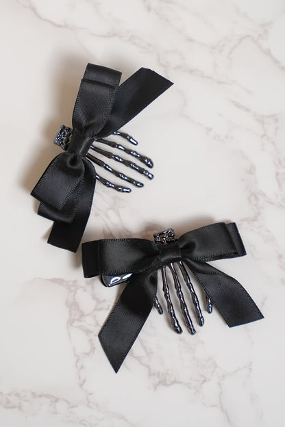 Skeleton Flat Claw Clips 2pc Set
