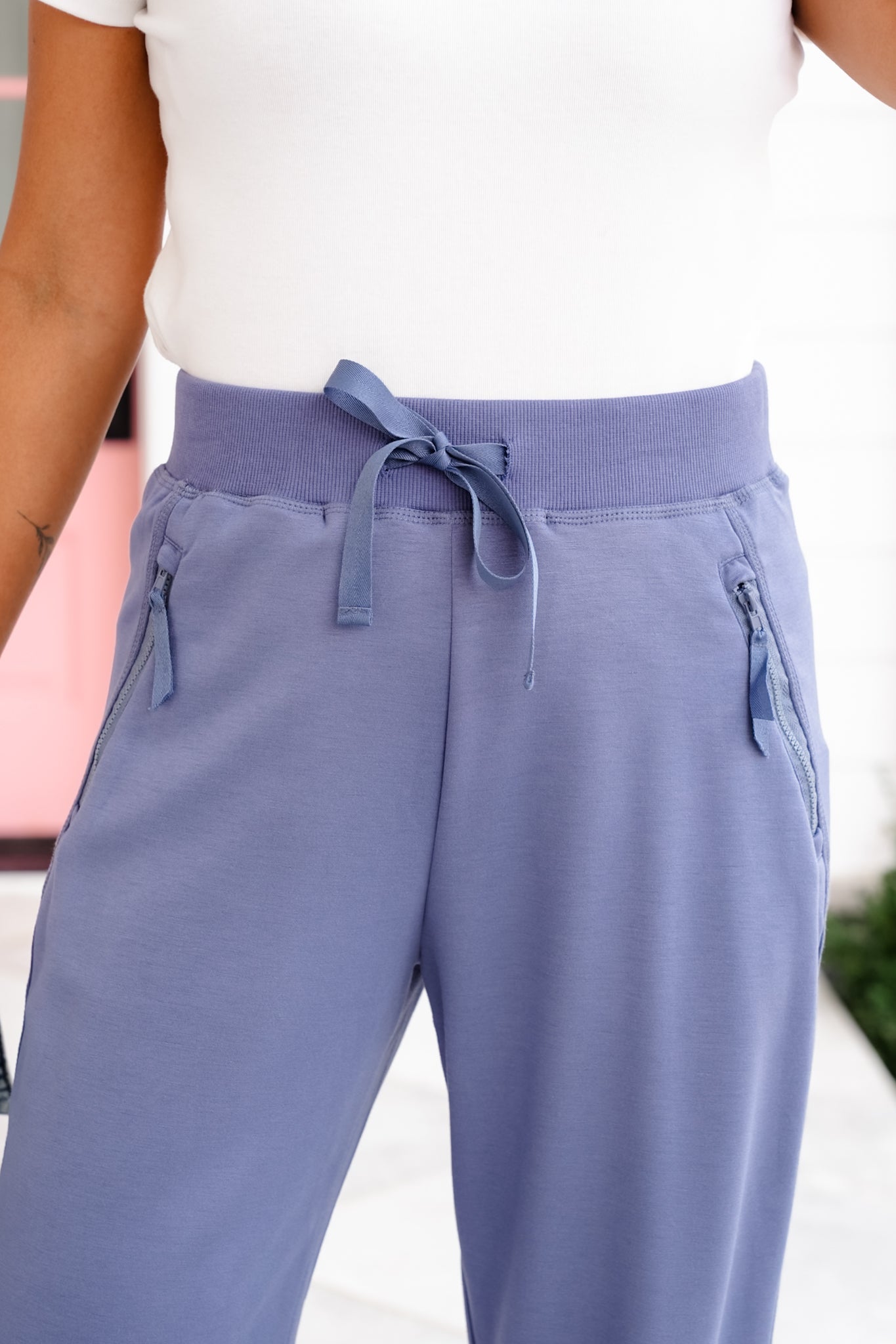 Plus/Reg High Waist Knit Jogger