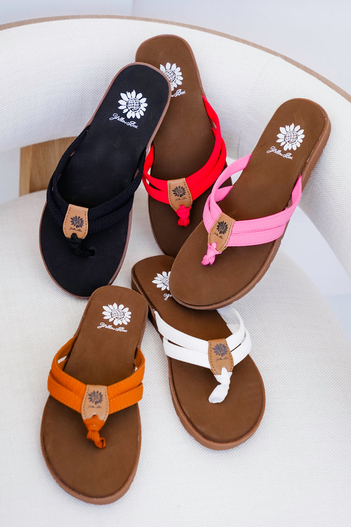 Restock! Yellow Box "Femmie" Casual Strapped Flip Flop Sandal with Cushioned Sole