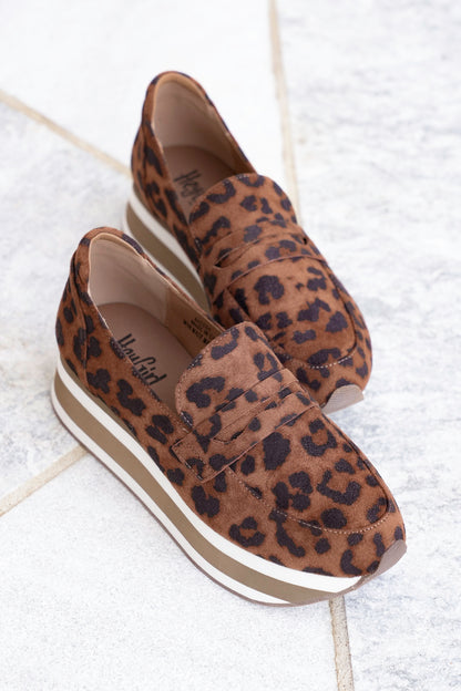 Corky’s “Sheesh” Animal Print Slip On Platform Loafer