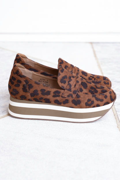 Corky’s “Sheesh” Animal Print Slip On Platform Loafer