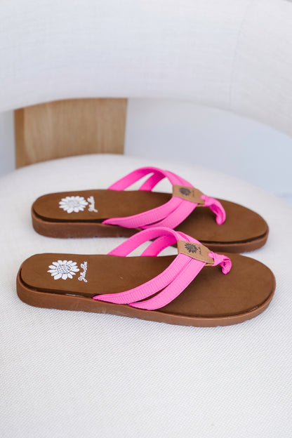 Restock! Yellow Box "Femmie" Casual Strapped Flip Flop Sandal with Cushioned Sole