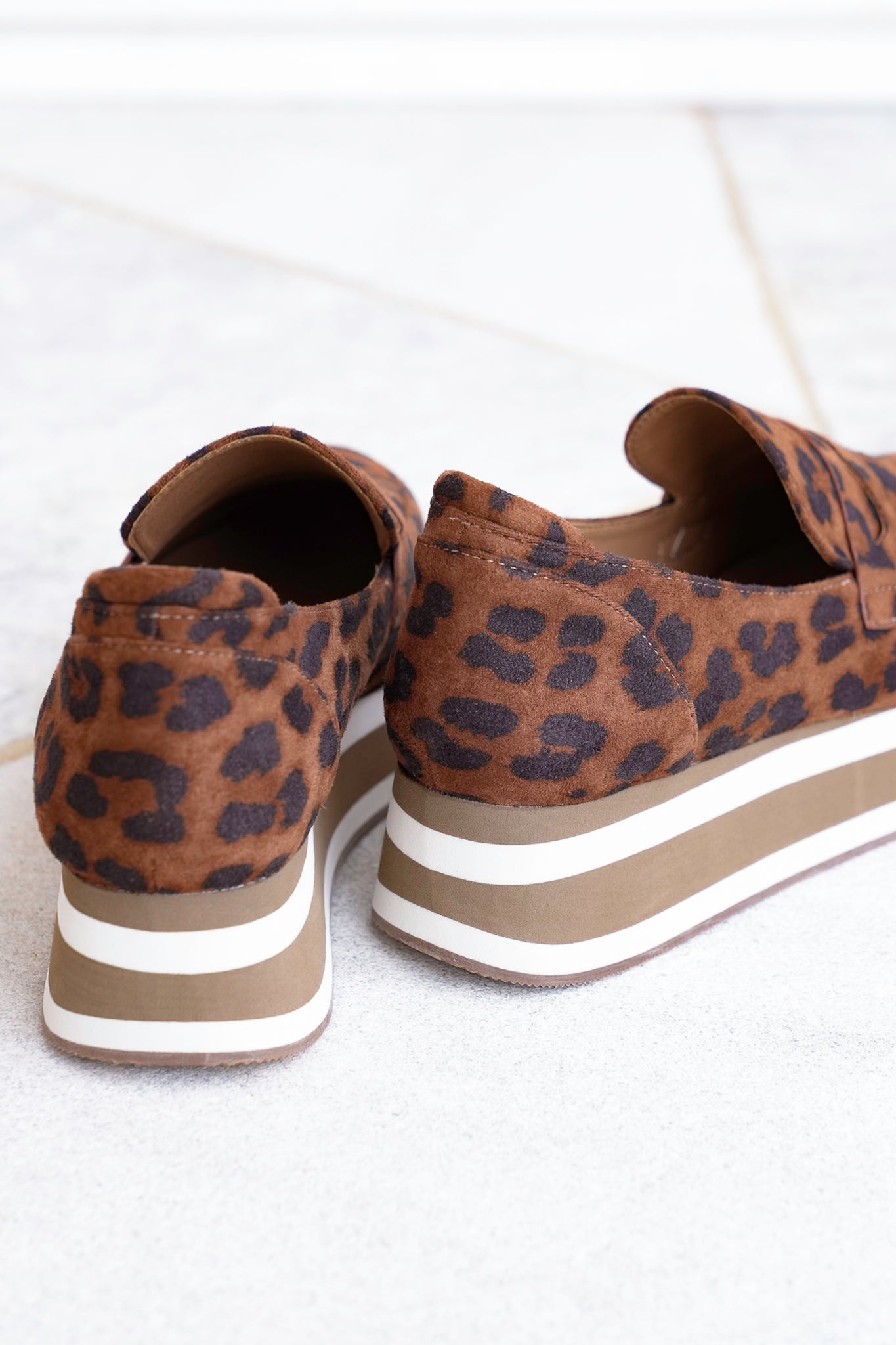 Corky’s “Sheesh” Animal Print Slip On Platform Loafer