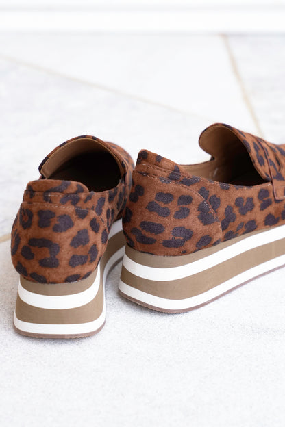 Corky’s “Sheesh” Animal Print Slip On Platform Loafer