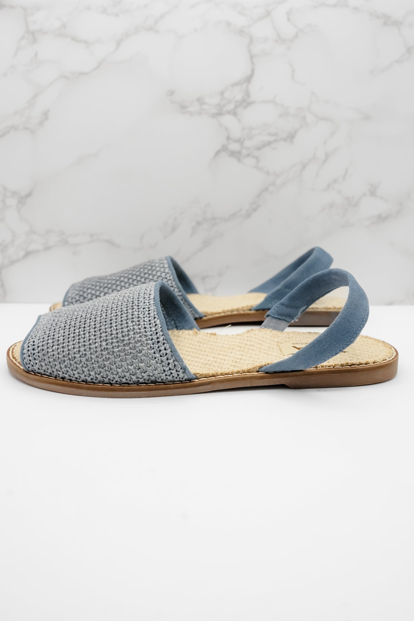 MIA Textured Fabric Slingback Comfort Flat