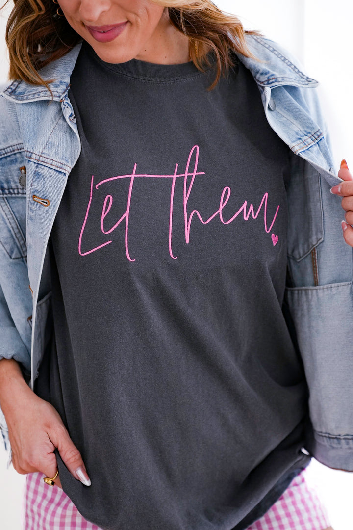 Plus/Reg Short Sleeve "Let Them" Graphic Tee