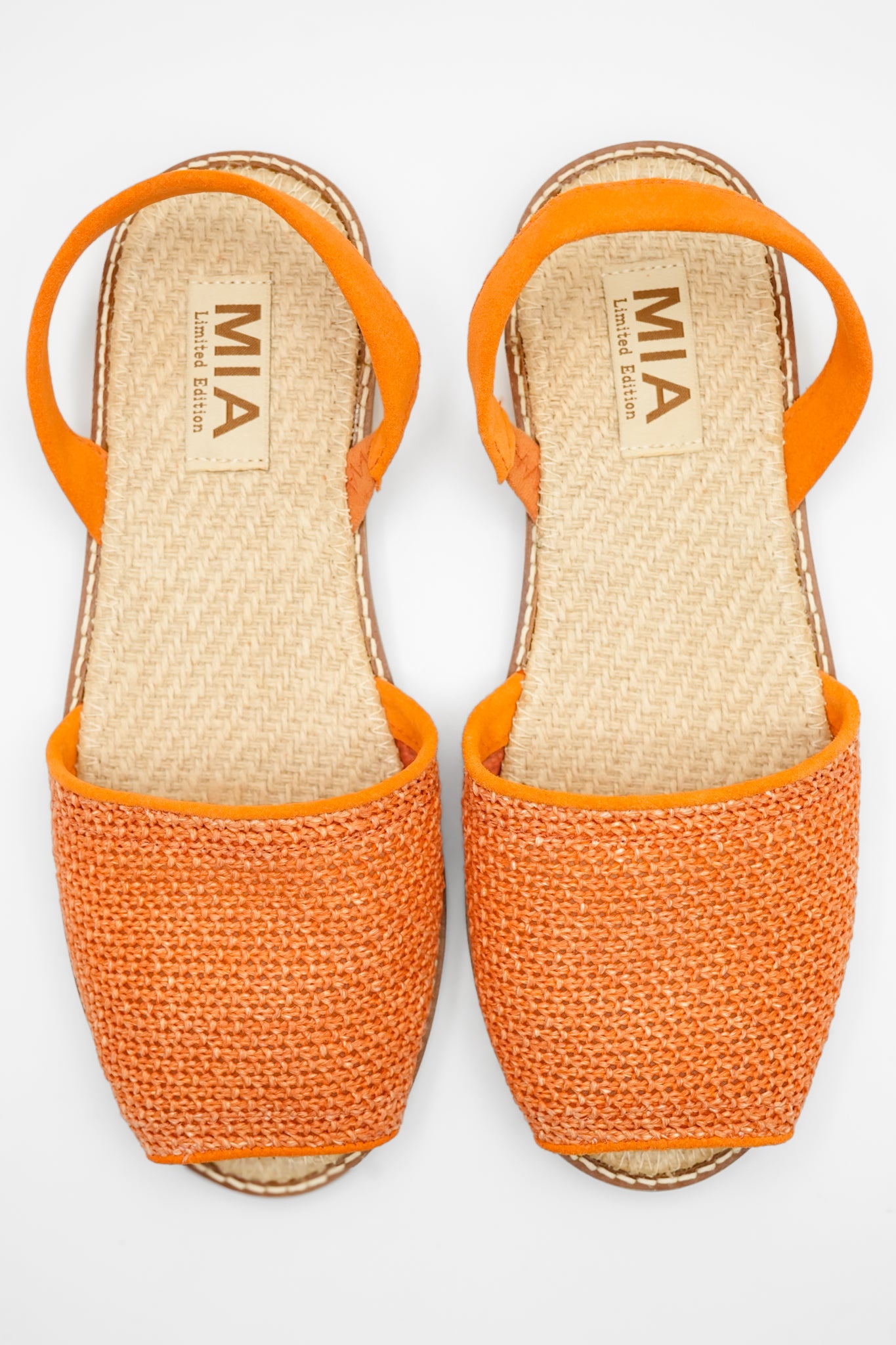 MIA Textured Fabric Slingback Comfort Flat